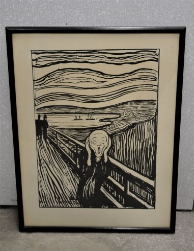 (P-799) Edvard Munch trükirepro " Karje"