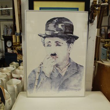 (R-117) Viveka Selberg, trükirepro "Charlie Chaplin"