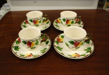 (n-6035/2) Villeroy & Boch Ma Pomme õuntega kohvitassid-taldrikud, 4tk