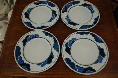 (n-6334/3) Villeroy & Boch Blue Cloud, praetaldrikud, 4tk